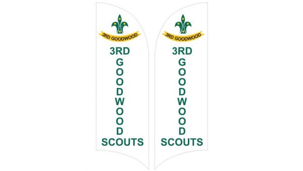 Goodwood Scouts Tear Drop Banner